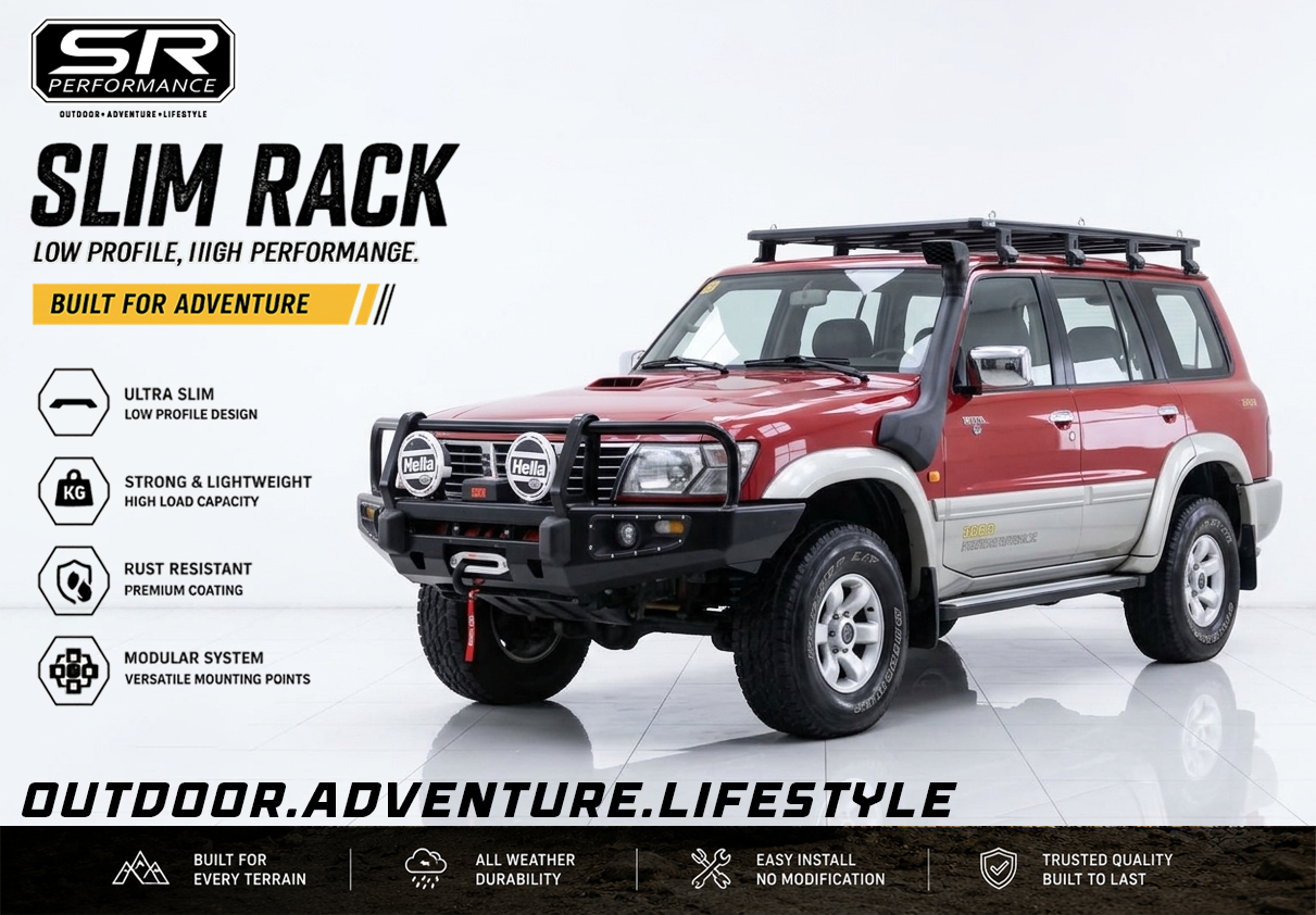 ALUMINUM SLIM RACK LARGE 220X125CM MITSUBISHI PAJERO FIELD MASTER